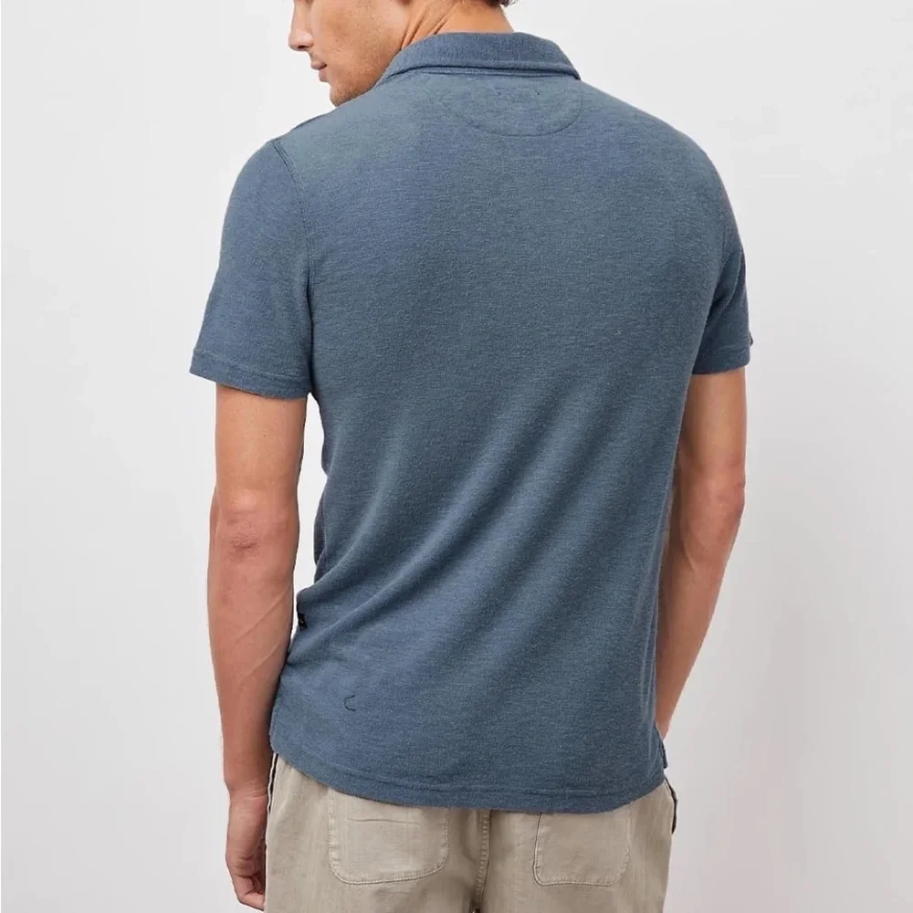 Rails Rhen Polo Shirt in Terry Blue‎ Mirage